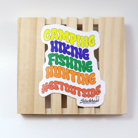 3" #GetOutside Sticker