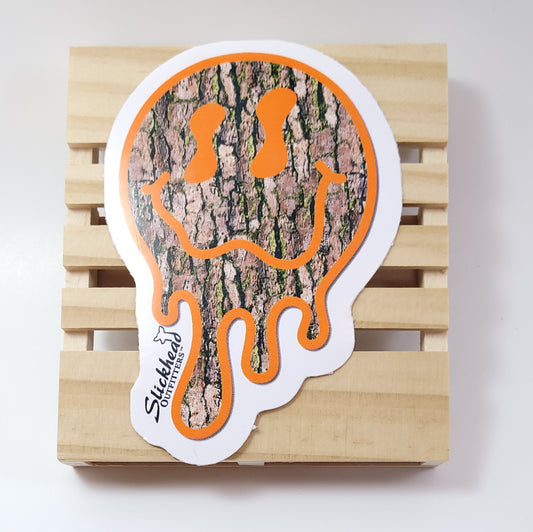 3" Smiley Drip Sticker